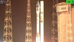 Vega carrier with Ukrainian missile engine successfully launched off French Guiana. VIDEO