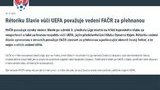 Заява керівництва "Славії" спрямована проти УЄФА та "Динамо" і переходить усі межі дозволеного, - Футбольна асоціація Чеської Республіки