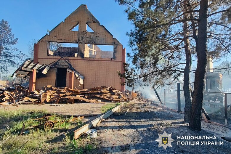 Consequences of shelling in Donetsk region on 2 May