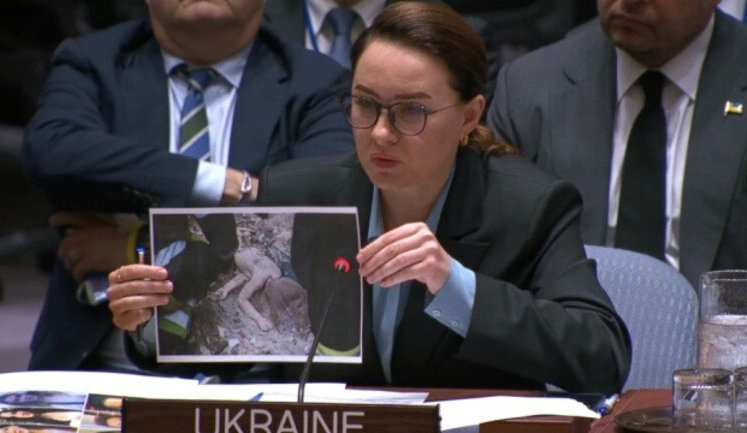 Свириденко в Радбезі ООН показала фото загиблих через російські обстріли дітей та закликала до посилення тиску на РФ