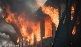Росіяни атакували пасажирський електропоїзд у Харкові: Спалахнула пожежа. ВІДЕО+ФОТОрепортаж