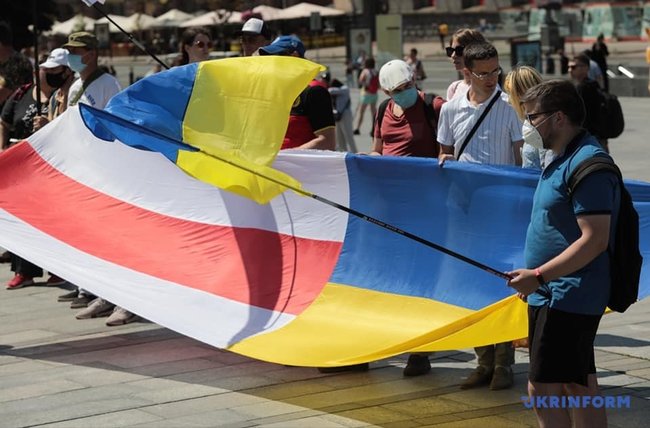 Акція солідарності з Білоруссю відбулася в Києві 07
