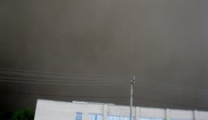 Целый район в Запорожской области накрыло пыльной бурей. ВИДЕО+ФОТО