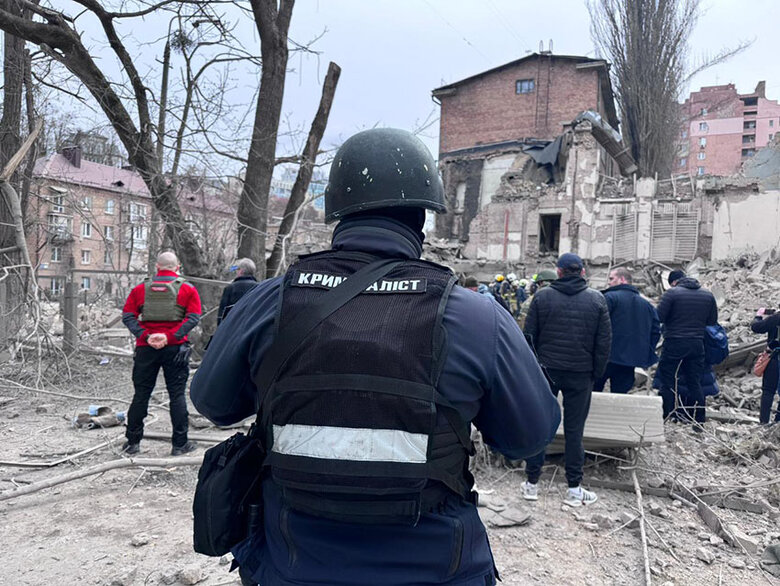 Київ після обстрілу