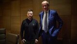 Merz and Zelenskyy at meeting in Davos