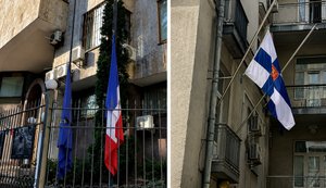 Франція та Фінляндія вшанували жертв російського удару по Києву