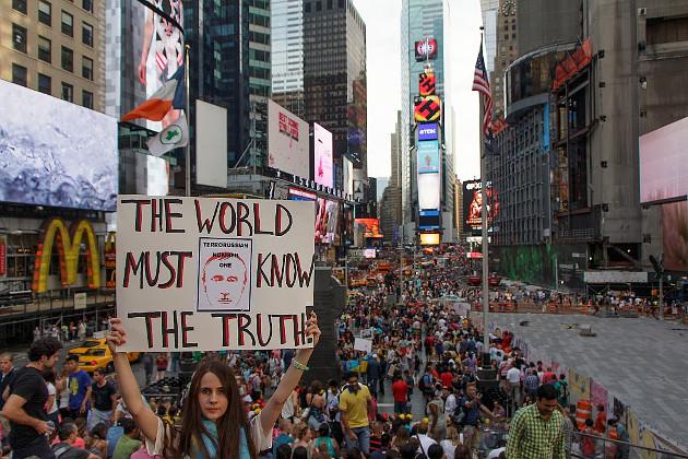 протест нью-йорк