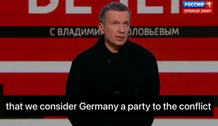Пропагандист Соловьев возмущен поставками танков "Leopard" в Украину: "Шольц, Бербок, Писториус - нацистские подонки! Германия - законная военная цель!". ВИДЕО