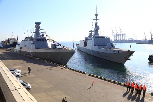 Two Turkish warships arrive in Odesa sea port 02