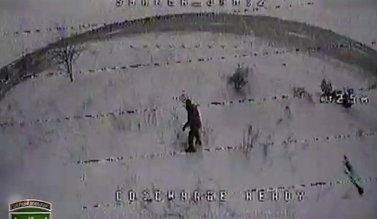 68th Brigade drones destroyed car, then caught up with and finished off fleeing ruscists. VIDEO