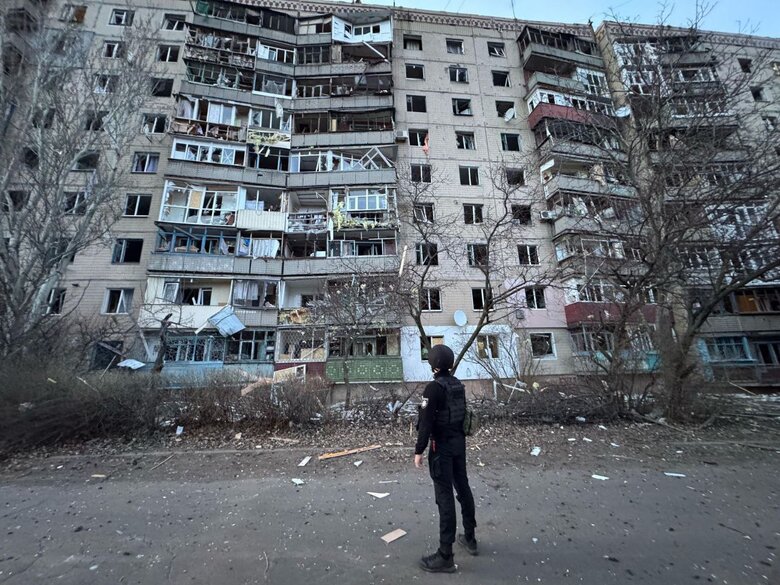Consequences of Russian shelling of Donetsk region on 12 March