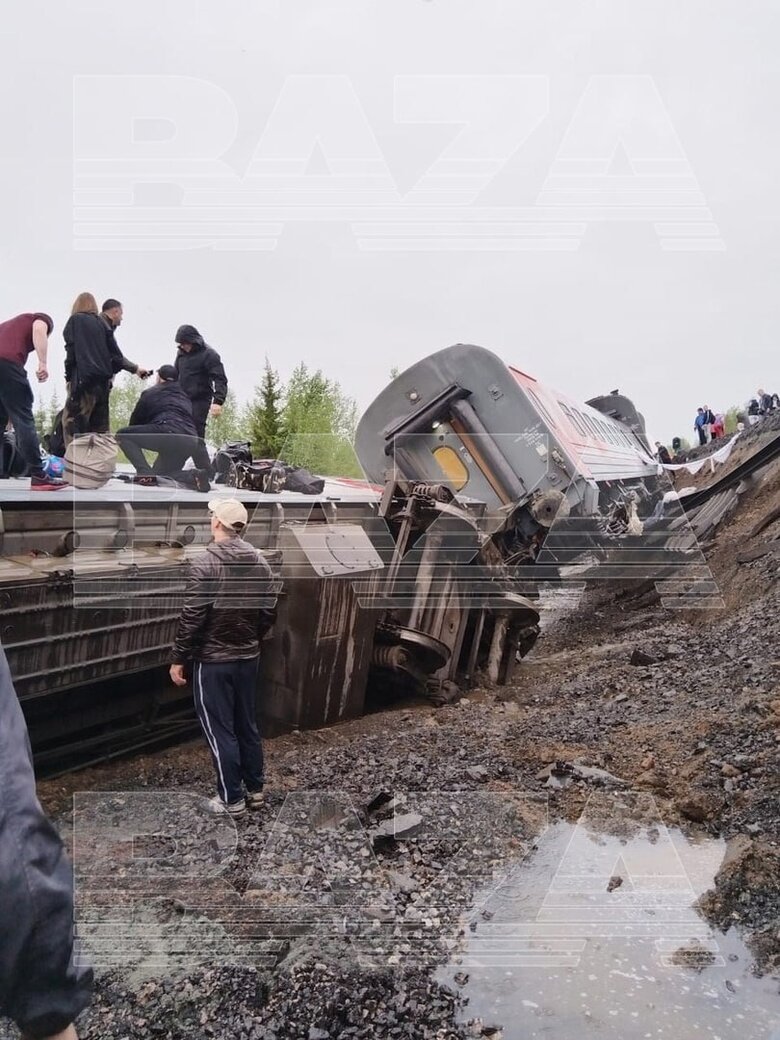 У Росії зійшов з рейок поїзд