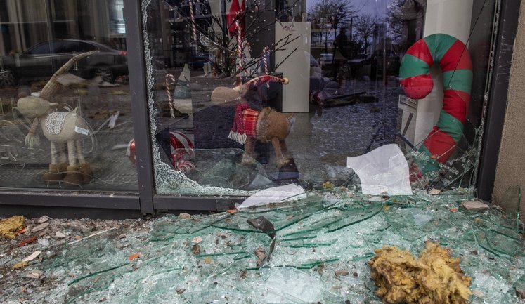 Последствия российской атаки на Киев. ФОТОрепортаж