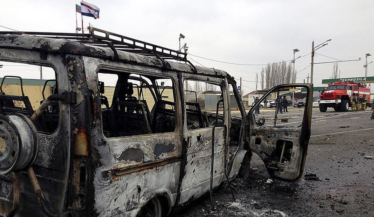 War in Caucasus: suicide bomber attacked traffic checkpoint in Dagestan. VIDEO+PHOTOS