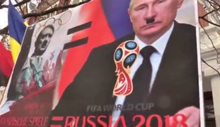 Anti-Putin rally in London: activists call to boycott FIFA World Cup 2018 in Russia. VIDEO+PHOTOS