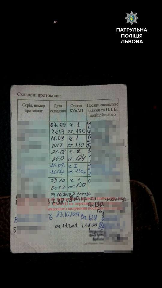 Патрульні Львова всьоме за два місяці затримали пяного водія-іноземця 01 Патрульні Львова всьоме за два місяці затримали пяного водія-іноземця 01