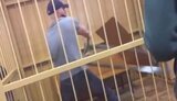 "Безсила лють": чоловік екскоординаторки "Відкритої Росії" Милушкін ламає лаву підсудних, почувши вирок - 11 років колонії, дружині дали 10,5 років. ВIДЕО