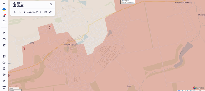 Мирноград карта