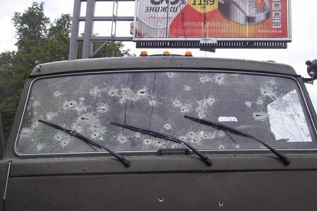 донецк обстрел огонь террористы дружественный