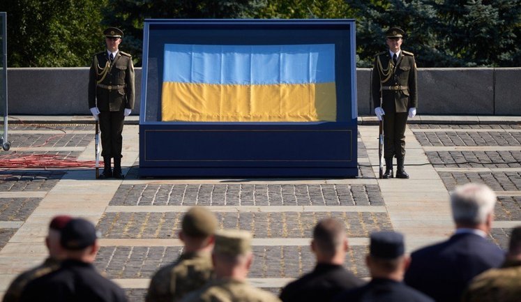 Zelenskyy congratulated Ukrainians on National Flag Day: It is with us in all most important moments of life. PHOTOS