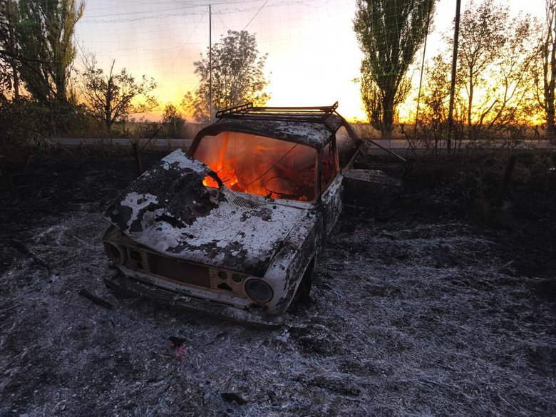 Donetsk region after shelling