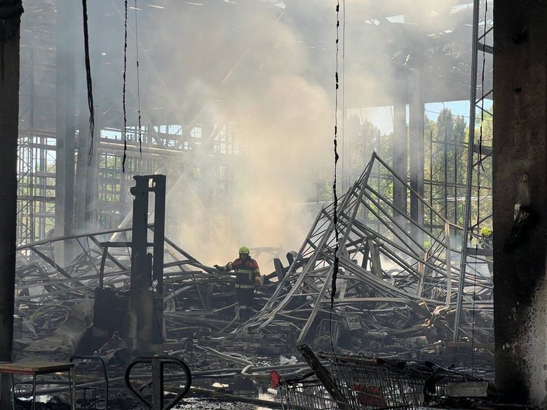 Знищено склад Червоного Хреста в Києві
