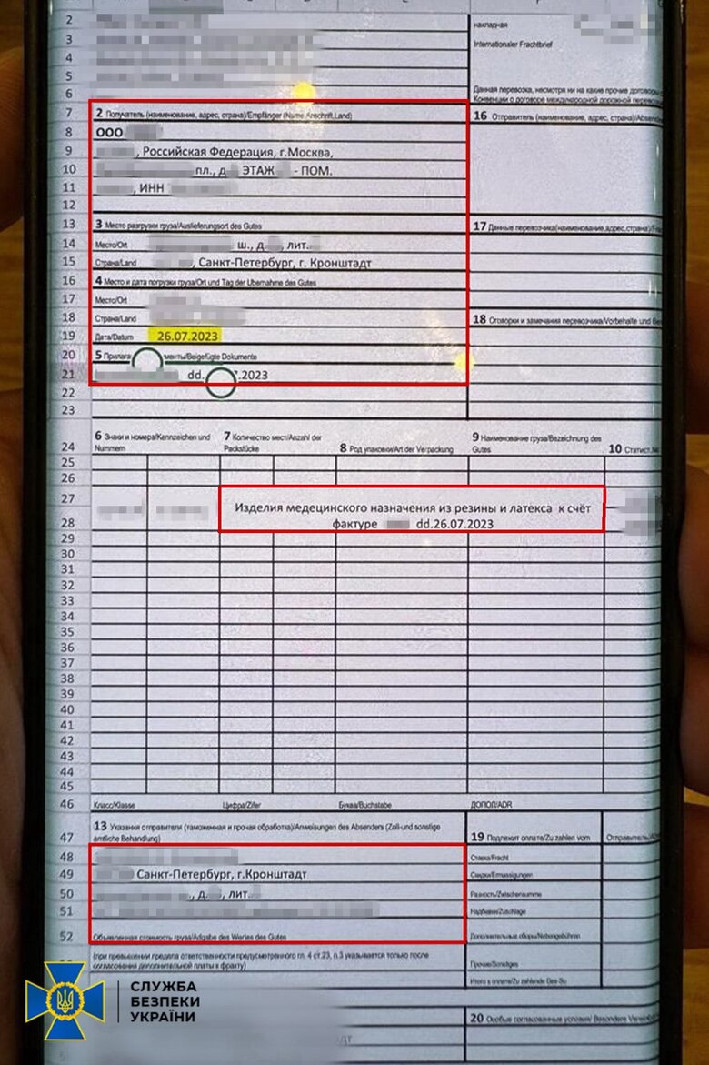 Викрито українську компанію, яка під час війни постачала до РФ засоби тактичної медицини, - СБУ 01