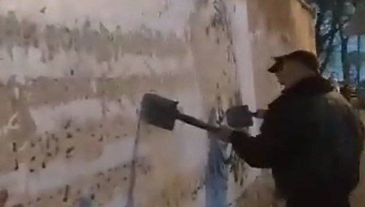 Мурал із зображенням Гандзюк знищили у Львові. ВIДЕО
