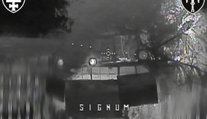 Fighters from Signum battalion destroyed occupiers and armoured transporter-tractor. VIDEO
