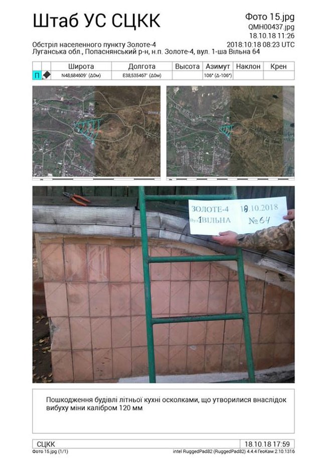 У СЦКК показали наслідки обстрілу терористами Золотого-4 13