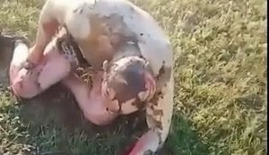 Scorched driver of Russian lorry crawls along roadside after Ukrainian drone attack: "This is f#cked up. Ambulance’ll be here any minute". VIDEO