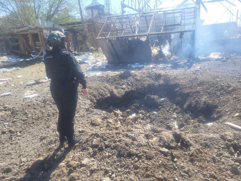 удар по Константиновке