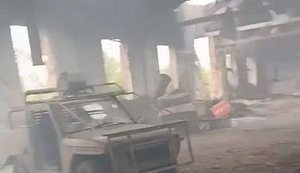 Оккупант показал последствия удара Сил обороны по базе с российской техникой: "П#здец, все сожгли нах#й". ВИДЕО