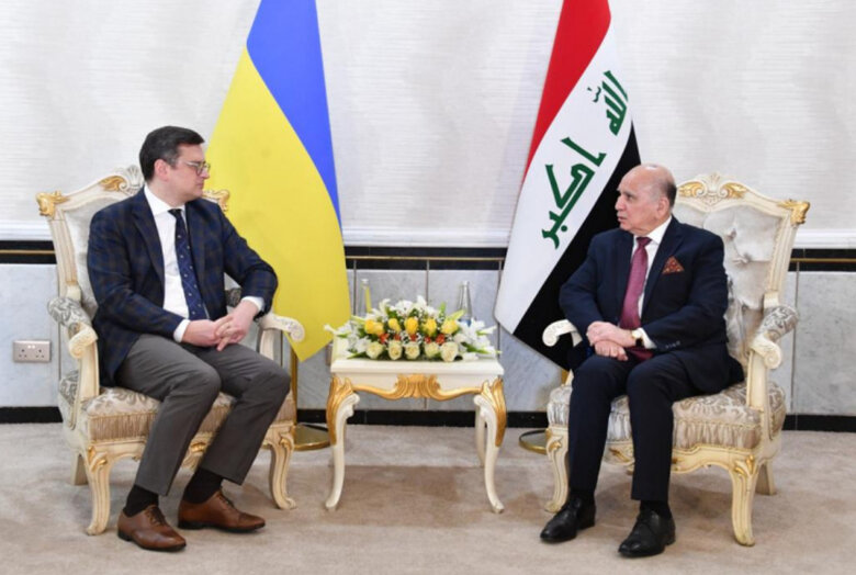 Kuleba and Iraqi Foreign Minister Hussein discussed grain exports and peace formula 04