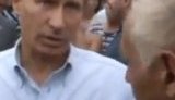 Жители сгоревших деревень напали на Путина. ВИДЕО.