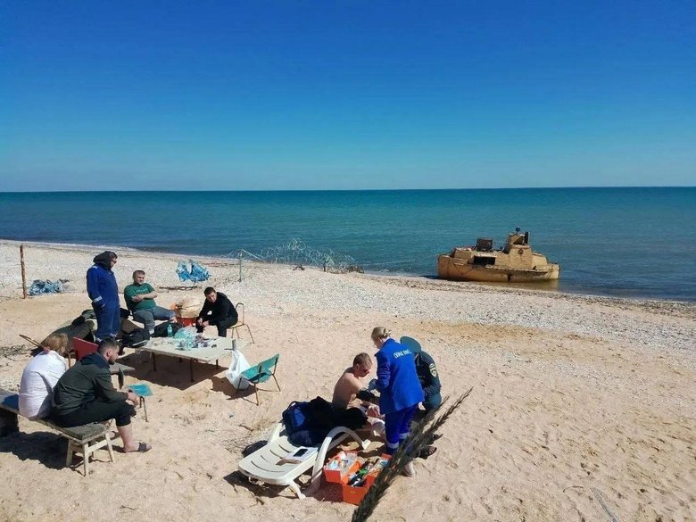 Російське судно затонуло в Азовському морі нібито від атаки БпЛА