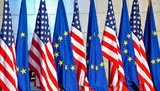 ес,сша,флаги