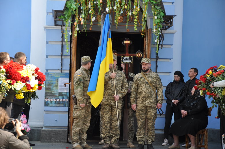 Farewell to cyborg paratrooper of 95th Brigade Ruslan Borovik, who died in battles with Russian occupiers in east, said goodbye in Kyiv 63