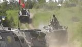 Українські воїни на Humvee і БТРах відпрацювали захист узбережжя Азовського моря від вторгнення ворожого десанту. ВIДЕО