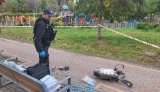 Ворог атакував Київ БпЛА: уламки впали біля парку у Солом’янському районі, двоє постраждалих (оновлено). ФОТОрепортаж