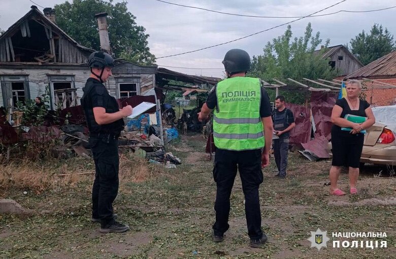 Наслідки обстрілу Ізюму
