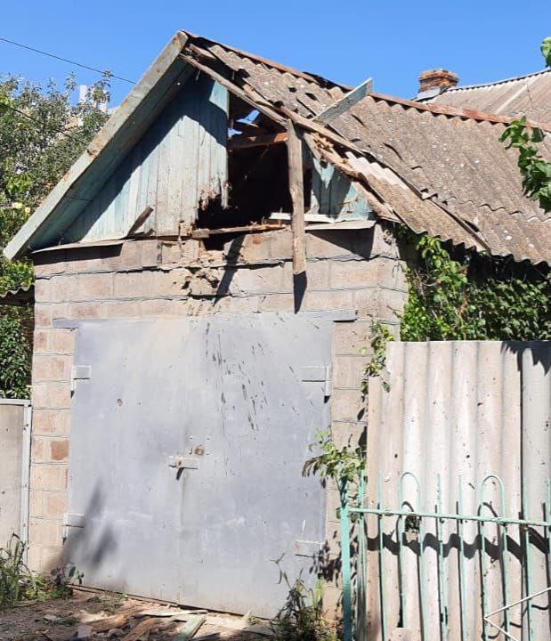 Russian army shelled Nikopol with artillery three times today 03