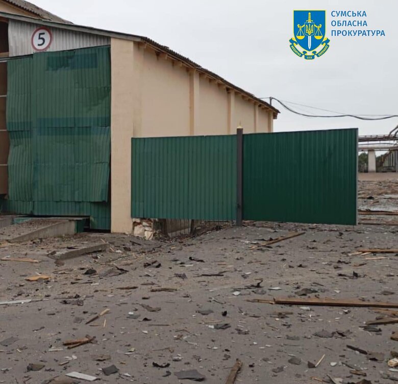 На Сумщині ворог завдав ракетних ударів по зерновій інфраструктурі