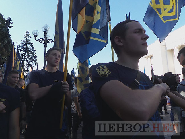 Президент обіцяв, - Нацкорпус пікетує Раду з вимогою спрощення процедури отримання громадянства учасниками АТО 22