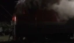 диверсанти підпалили локомотив ржд