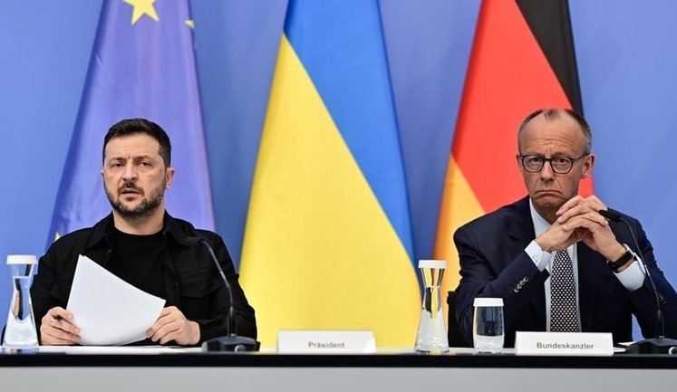 Зеленський провів телефонну розмову з канцлером Німеччини Мерцом