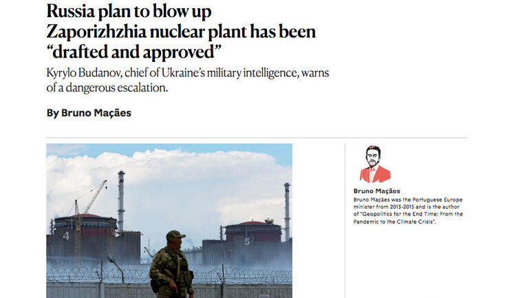 Russia has completed preparations to blow up Zaporizhzhia NPP, Budanov’s interview with British magazine New Statesman