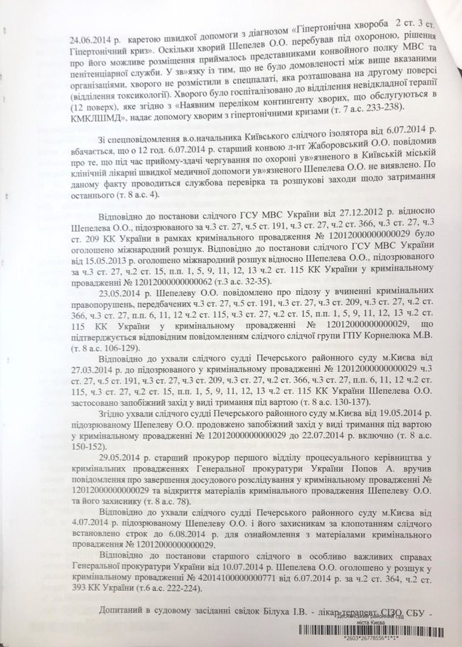 Екснардепа Шепелєва засудили до 7 років вязниці зі штрафом і конфіскацією всього майна 11