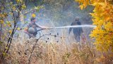 Пожежа на Луганщині виникла через обстріл трасуючими кулями і сильні пориви вітру, - пресцентр ООС. ФОТОрепортаж