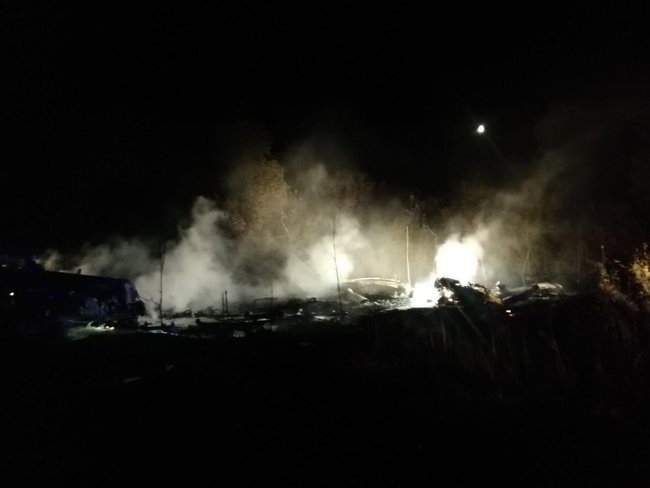 В Харьковской области разбился военный самолет с курсантами 03